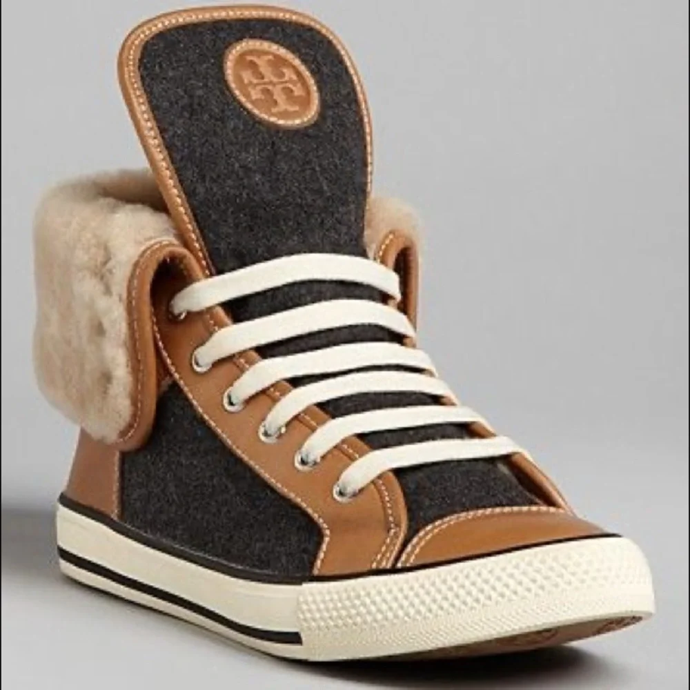 Tory Burch Benjamin High-Top Sneakers 👟 - Picture 3 of 16